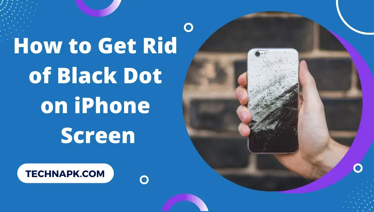 how to get rid of black dots on iPhone screen image