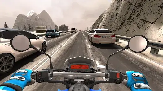 Traffic Rider MOD APK interface