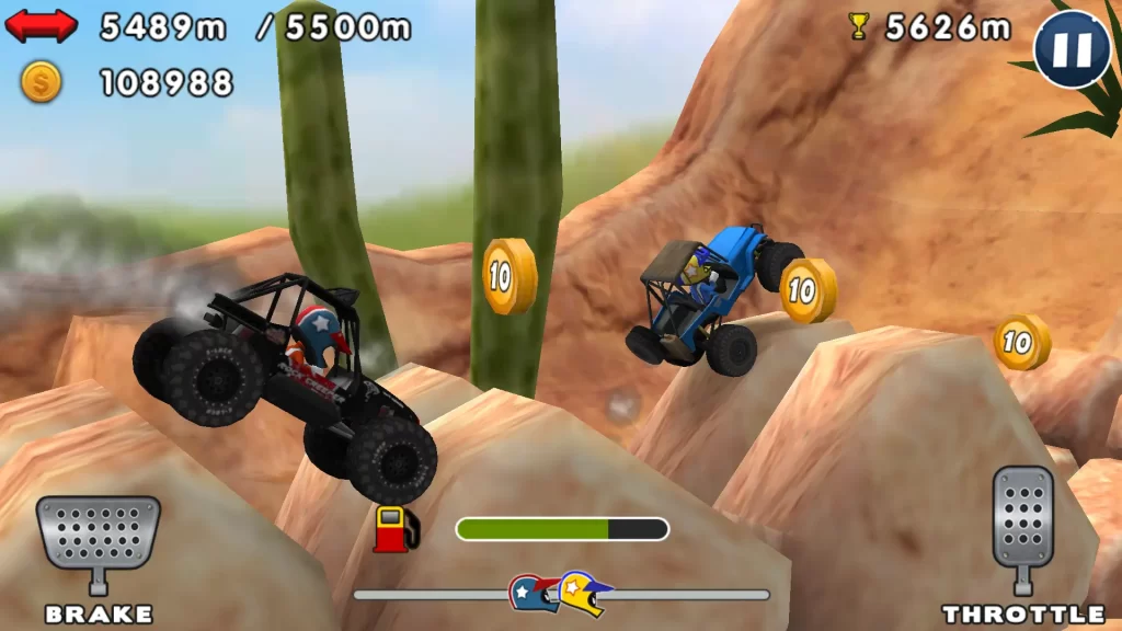 Mini Racing Adventures MOD APK interface screen shot 3