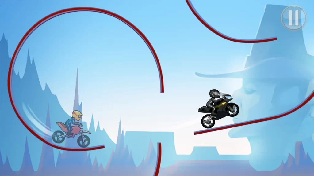 Simple and easy controls in bike race mod apk