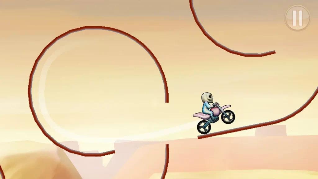 Travel to varied locations and try different tracks in bike race mod game