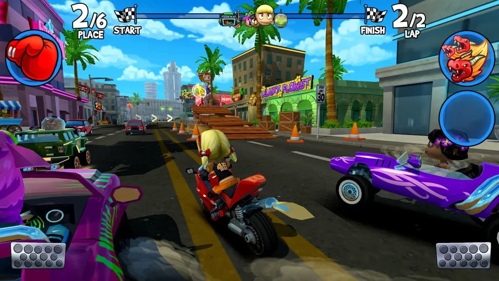 race to start action in Beach Buggy Racing 2 Mod Apk