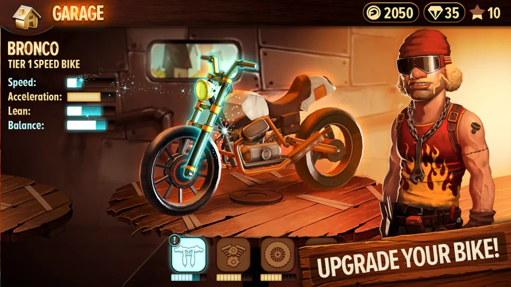 upgrade your bike trials frontier mod apk